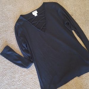 Black long sleeve shirt